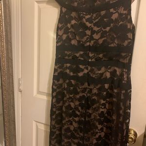 Connected apparel dress. Black lace